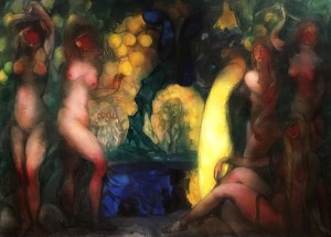 Борис Анисфельд - Сад Гесперид, 1914-16 (холст, масло)