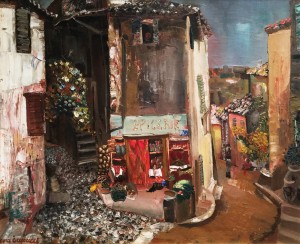 Борис Григорьев - Лавка на юге Франции, 1930-е (холст, масло)