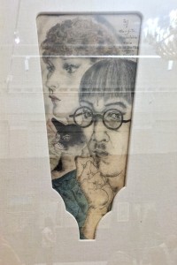 Леонард Фужита (Цугухару Фудзита) - Фудзита и Мадлен, 1933 (шелк, акварель, тушь, перо, кисть)