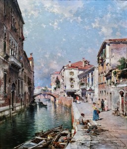 Франц Рихард Унтербергер - Венеция. Рио Теорадо, 1895 (холст, масло)