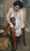 Кузьма Петров-Водкин - Портрет жены, 1907 (холст, масло)