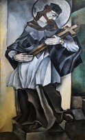 Натан Альтман - Католический святой, 1913 (холст, масло)