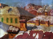 Николай Крымов - Крыши, 1929 (холст, масло)