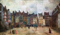 Роберт Фальк - Париж. Улица Сен-мартен, 1937 (холст, масло)