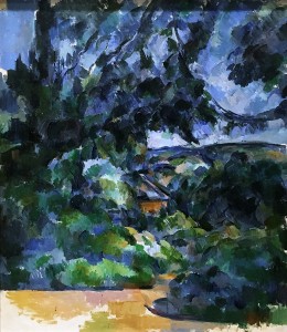 Поль Сезанн - Голубой пейзаж, ок. 1904-06 гг. (холст, масло - гос. Эрмитаж, колл. И. А. Морозова)