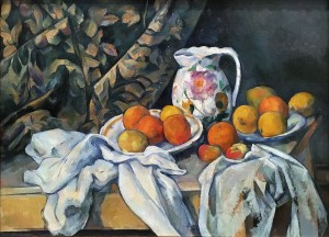 Поль Сезанн - Натюрморт с драпировкой, ок. 1894-95 гг. (холст, масло - гос. Эрмитаж, колл. И. А. Морозова)