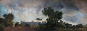 Tree Tops and Sky, Guildford Castle, Evening 1807