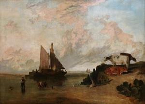 River Scene with Cattle 1808