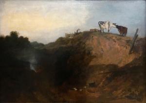 Sketch of a Bank, with Gipsies exhibited 1809