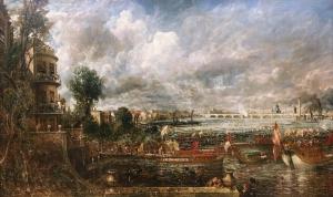 The Opening of Waterloo Bridge (Whitehall Stairs, June 18th, 1817) exhibited 1832