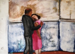 Александр Арефьев - Двое. Сцена, 1953