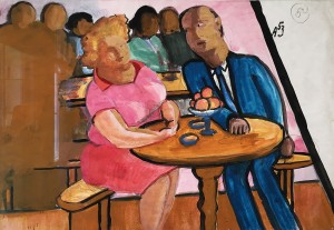Александр Арефьев - Сцена в кафе, 1953