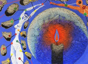Альфред Пеллан - Синий сад (фрагмент), 1958