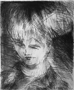 Валентин Громов - Портрет, 1999 Офорт.