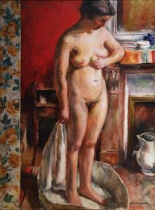 Габриэль Фурнье - Стоящая обнаженная, 1921