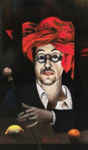 Дитер Вайденбах - Автопортрет, 2009 (ДВП, масло, 97х57 см)