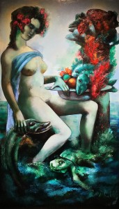 Дитер Вайденбах - Вода, 1979 (ДСП, масло, 175х100) 