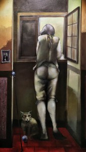 Дитер Вайденбах - Гете у окна, 2008 (холст, масло, 175х100 см) 