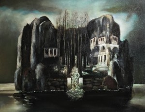 Дитер Вайденбах - Остров мертвых по Арнольду Беклину, 1980 (холст, масло, 100х130 см)