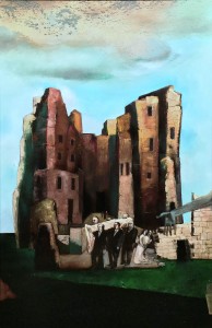 Дитер Вайденбах - Смерть Зигфрида (триптих), 2015, (холст, масло, центральная часть, 170х110 см)