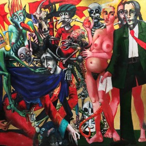 Дитер Вейденбах - Праздник искусства в Веймаре, 1990-1993 (холст, масло)
