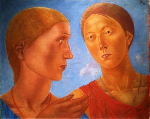 Кузьма Петров-Водкин - Две, 1917