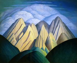 Лорен Харрис - Без названия (горы возле Джаспера), 1940