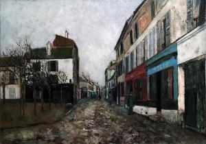 Морис Утрилло - Церковная площадь в Монманьи, ок. 1907