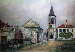 Морис Утрилло - Церковь в Барси, ок. 1914-16