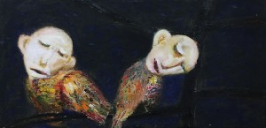 Петр Конников - Птицы. Диптих., 1991 (нижний фрагмент)
