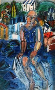 Рауль Дюфи - Большая купальщица, 1950