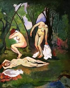 Сюзанна Валадон - Три купальщицы, 1909