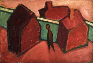 Шолом Шварц - Пейзаж. Дома, 1950-е