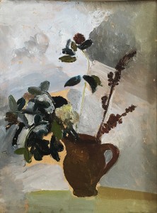 Ермолаева В. М. - Букет в кувшине, 1930-е (картон, масло)