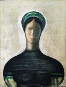 Рожденственский К. И. - Силуэт (Псковитянка), 1930-е (холст, масло)