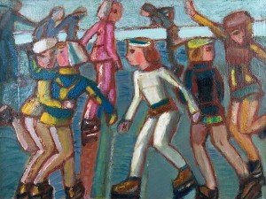 Фронтинский О. Б. - Детский каток, 1997 (холст, масло)
