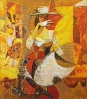 Валерик Апинян - Вод дворе, 1998 (холст, масло)