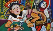 Виктор Мымрин - Сфинкс Вика, 2002 (холст, масло)