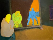 Юрий Гусев — Сусанна у зеркала, 2009 (холст, темпера)