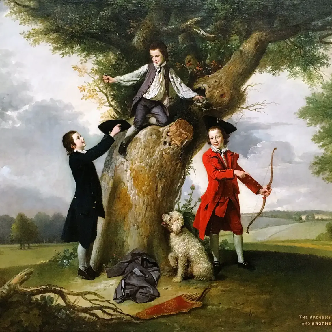Йохан Зоффани — Три сына Джона, 3-го графа Бьют, ок. 1763–1764 (холст, масло)