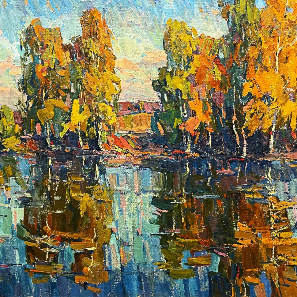 Владимир Чаянов — Осенние берёзки, 1993 (холст, масло)