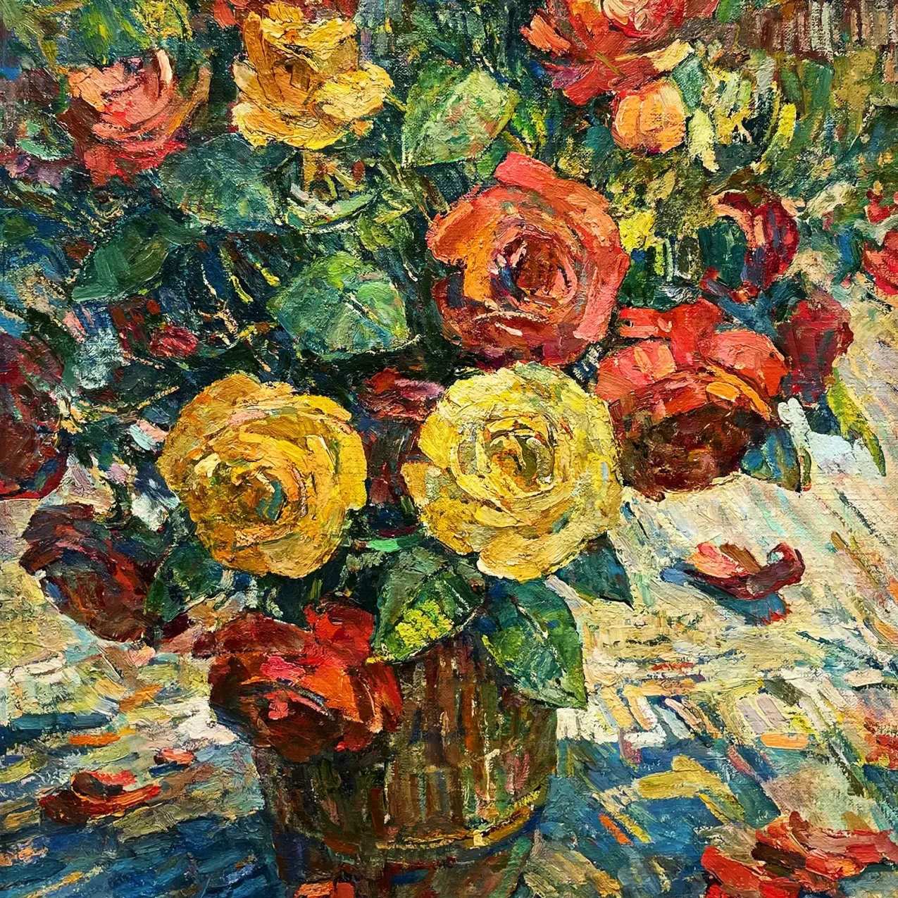 Владимир Чаянов — Розы, 1994 (холст, масло)
