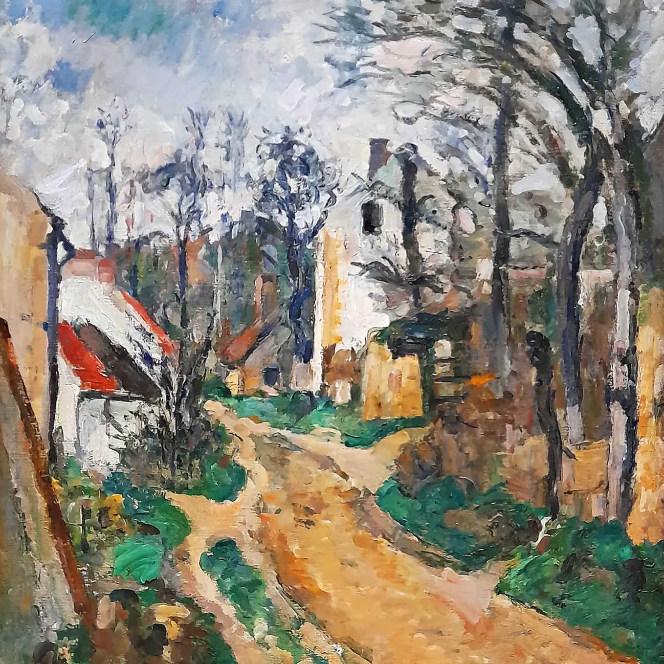 Поль Сезанн — Дорога в Овер-сюр-Уаз, около 1873–1874 (холст, масло)