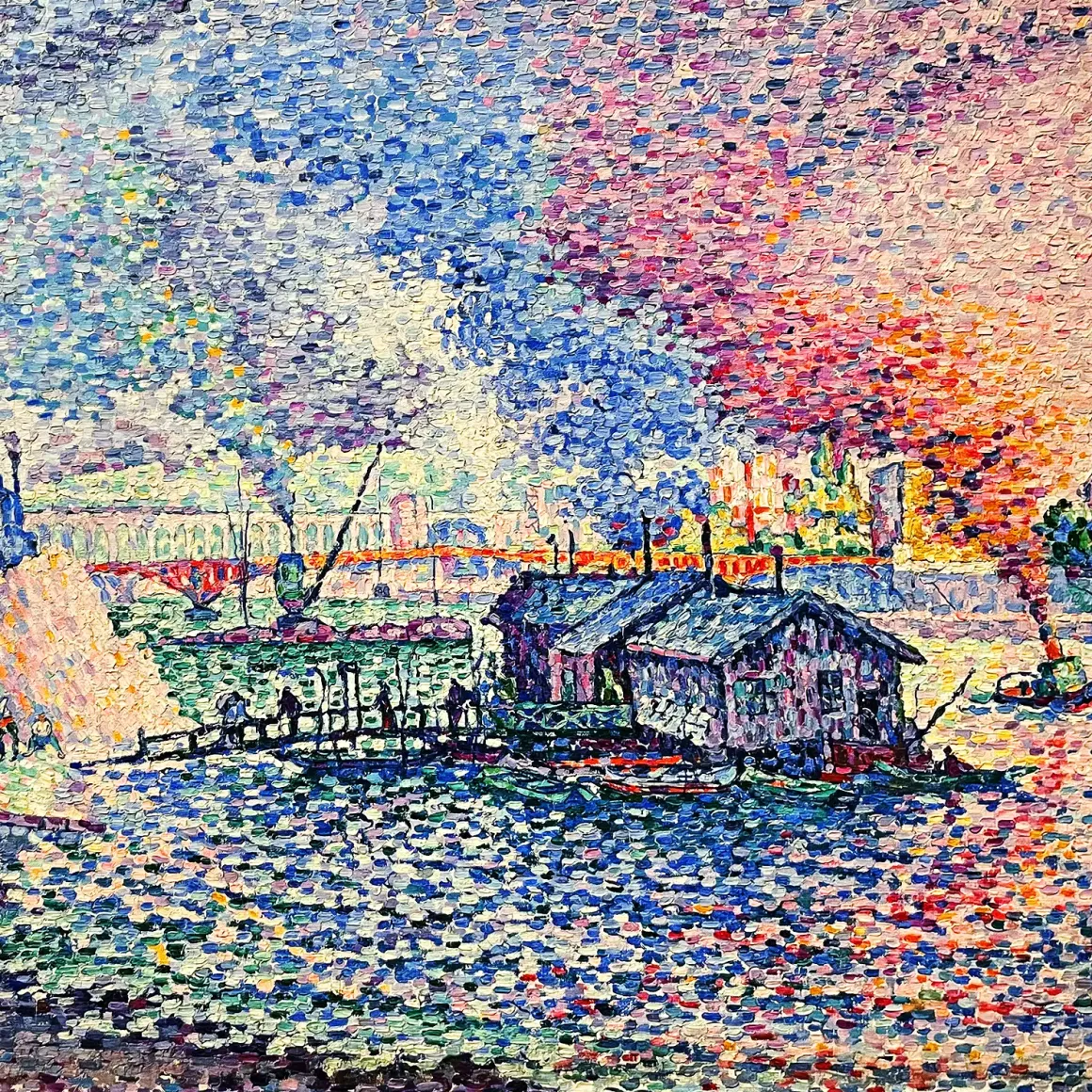 Поль Синьяк — Мост Мирабо, 1903 (холст, масло)