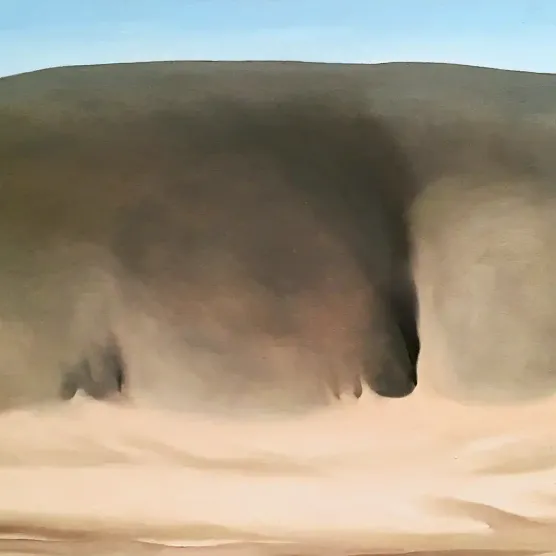 Джорджия О’Кифф — Чёрное место, 1943 (холст, масло)