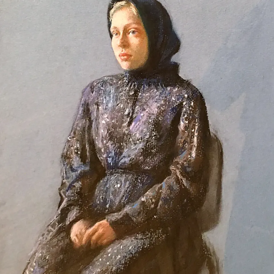 Елена Прудникова — Послушница, 2018 (бумага, пастель)