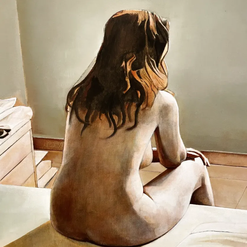 Йосси Марк — Утро 1, фрагмент, 2006-2008 (холст, масло)