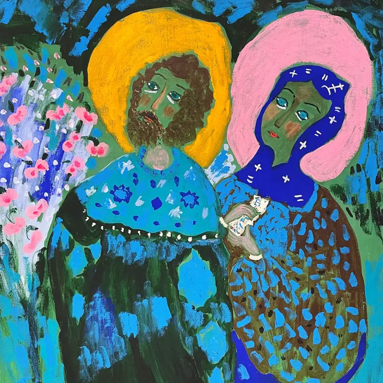 Катя Медведева — Вера дает жизнь, 2001 (холст, масло)