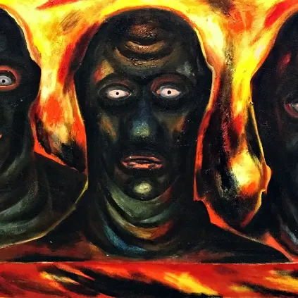 Михаил Звягин — Братки, 1999 (холст, масло)