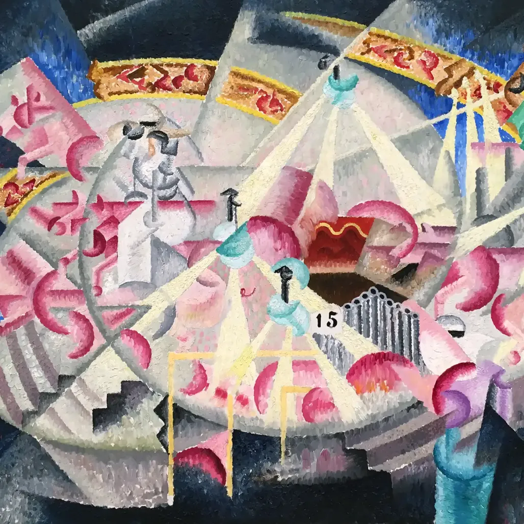 Джино Северини — Праздник на Монмартре, 1913 (холст, масло)
